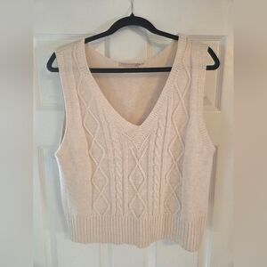 Esqualo Cable Knit vest. Size Medium.